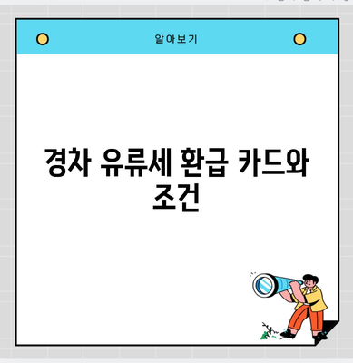 경차 유류세 환급 카드와 조건