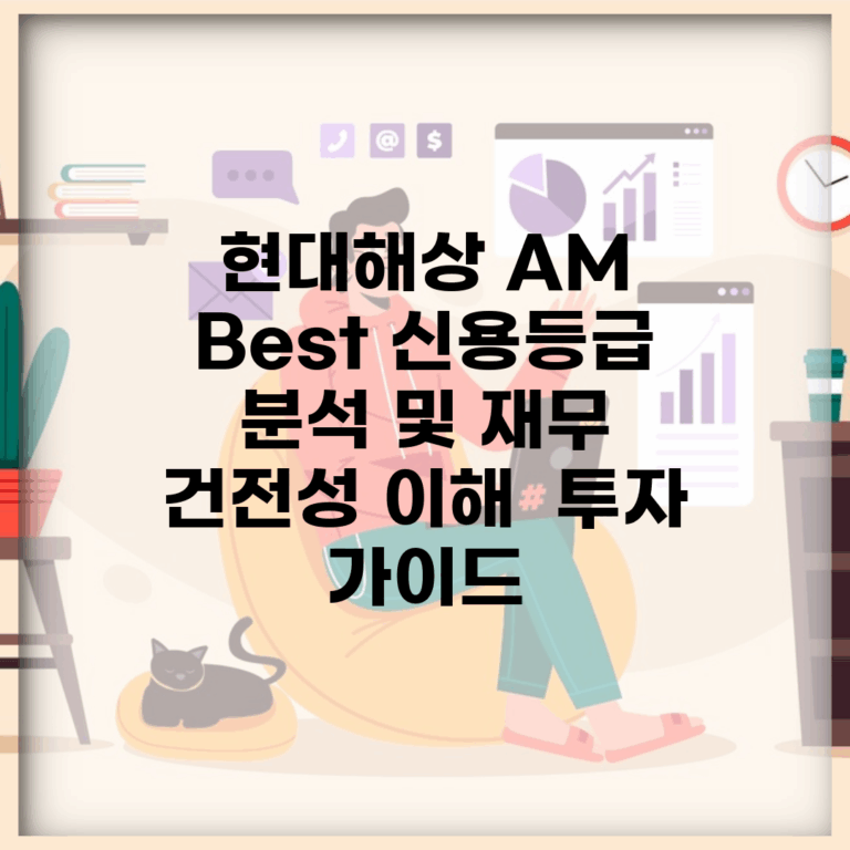 현대해상 AM Best 신용등급 분석 및 재무 건전성 이해 | 투자 가이드