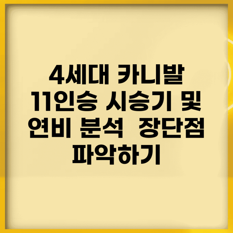4세대 카니발 11인승 시승기 및 연비 분석 | 장단점 파악하기