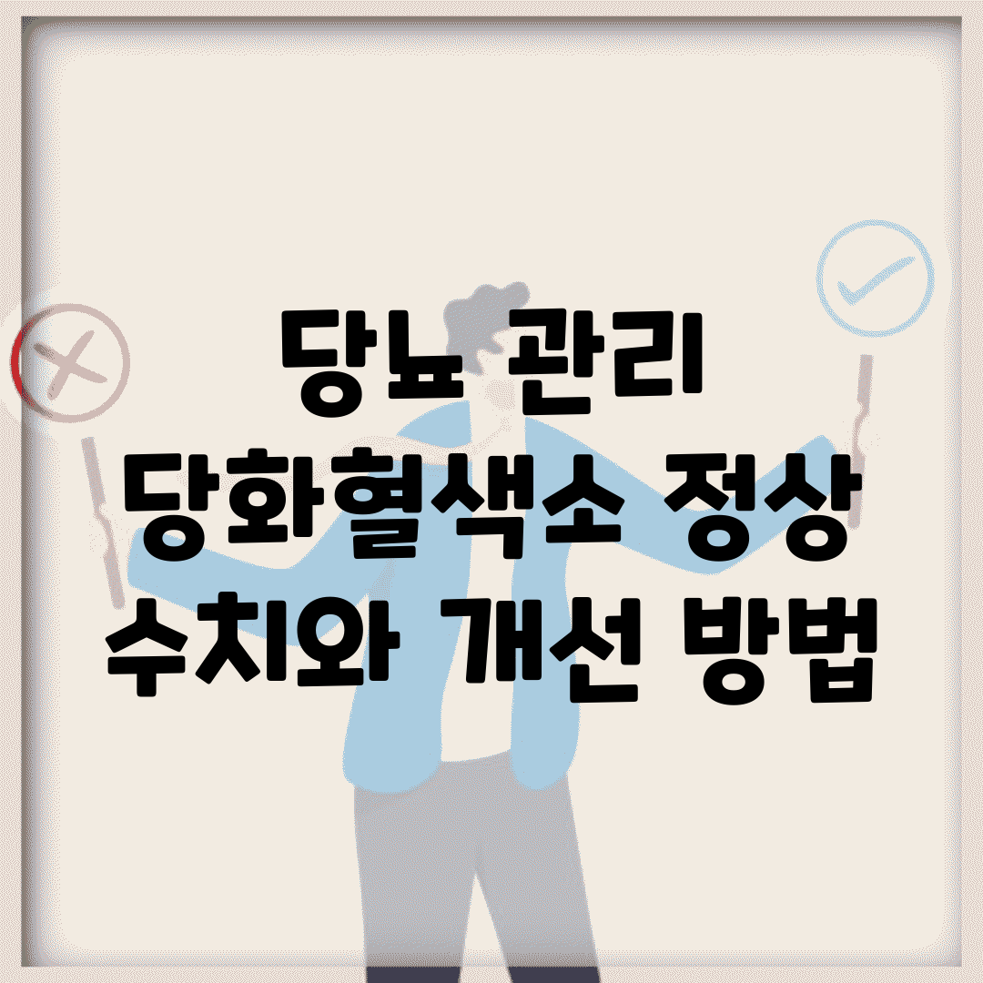 당뇨 관리 | 당화혈색소 정상 수치와 개선 방법