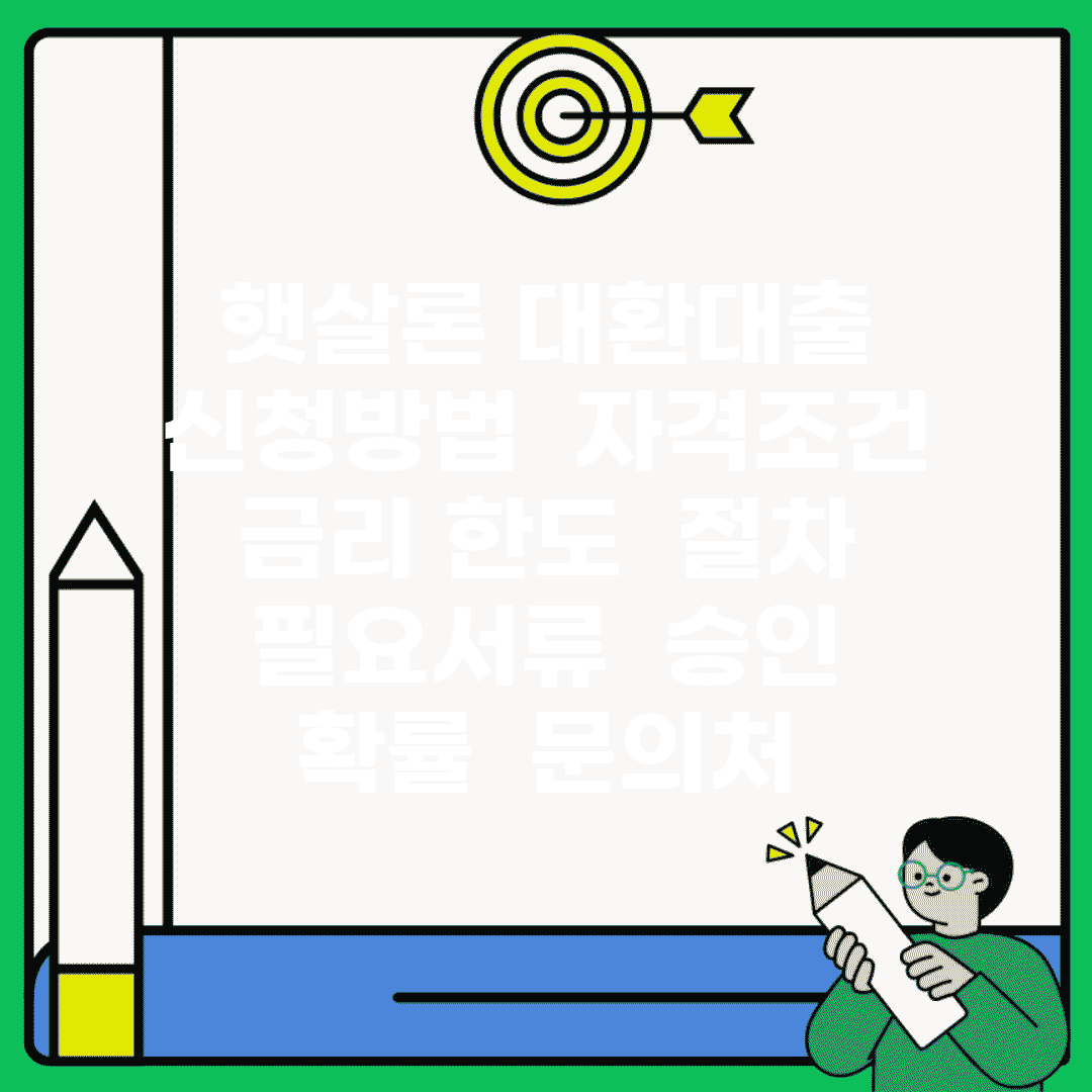 햇살론 대환대출 신청방법 | 자격조건 | 금리 한도 | 절차 | 필요서류 | 승인 확률 | 문의처