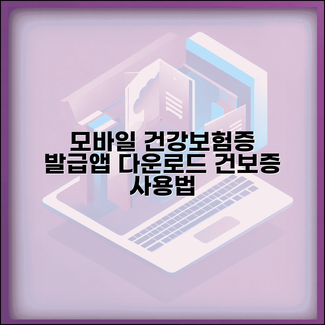 모바일 건강보험증 발급 신청 | 모바일 건보증 앱 다운로드와 사용법