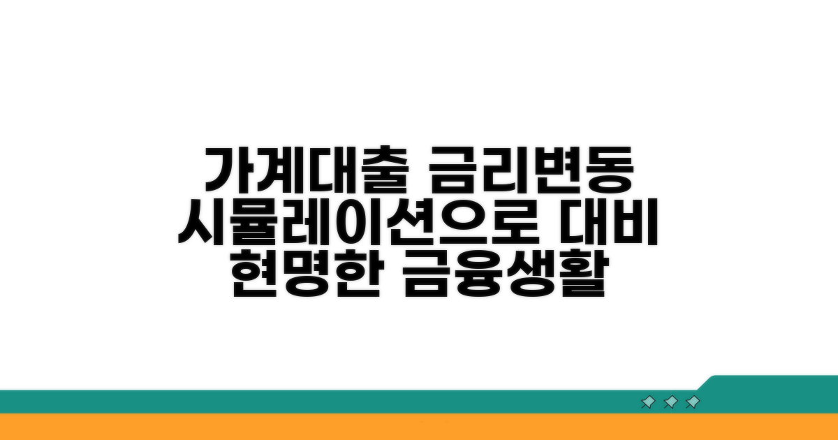 가계 대출, 금리 변동 시뮬레이션