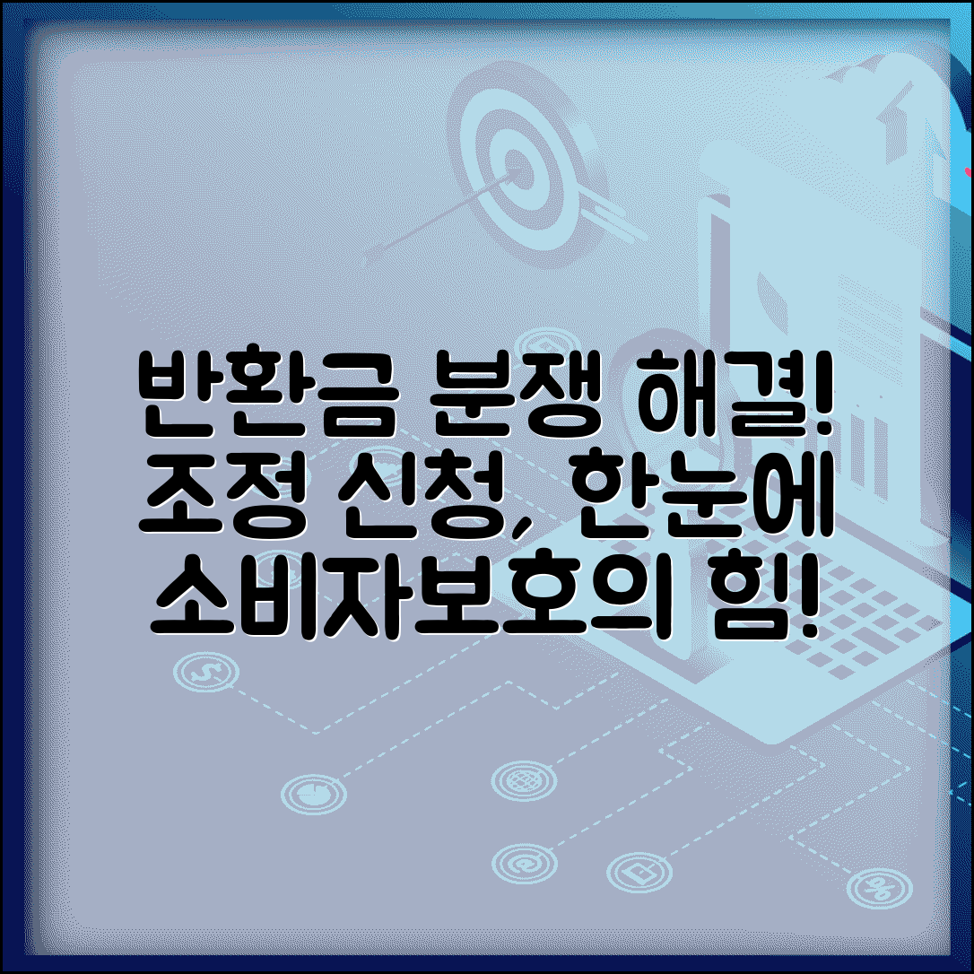 반환금 관련 분쟁 해결 | 조정 신청 절차 | 소비자분쟁조정위원회 | 대안적 분쟁 해결