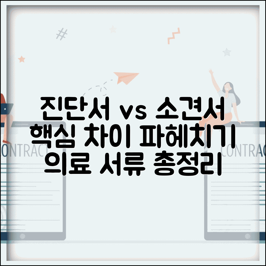 진단서 소견서 차이 | 의료서류 종류 + 용도별 구분