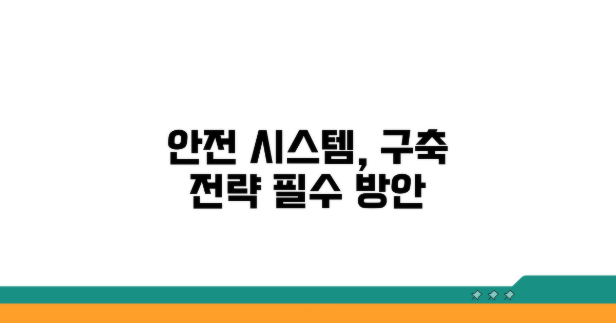 안전 시스템 구축 방안