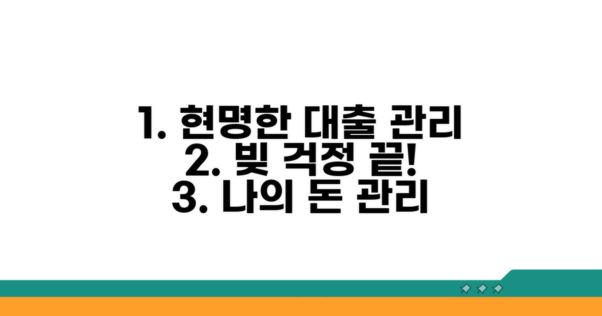 현명한 대출 관리 및 대응