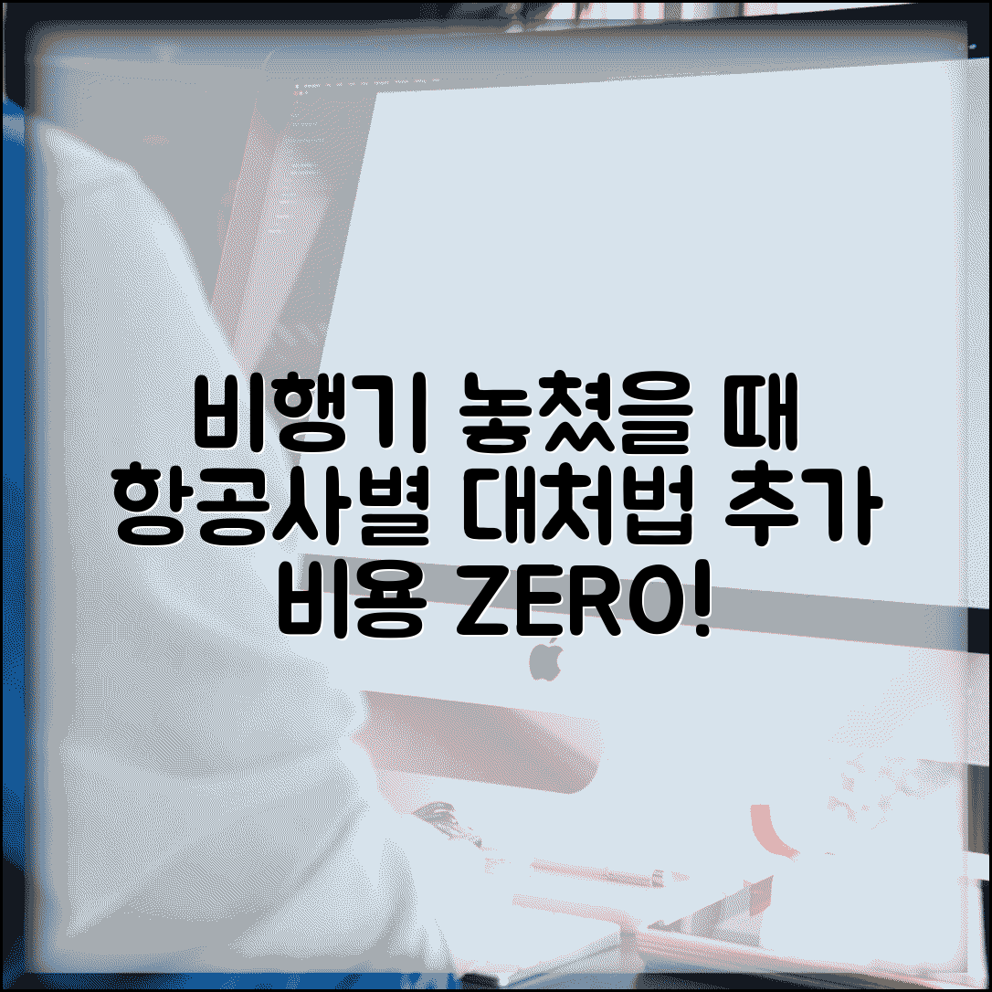 비행기 놓쳤을때 항공사별 대응 | 지연 도착시 다음 편 예약하고 추가 비용 최소화하기