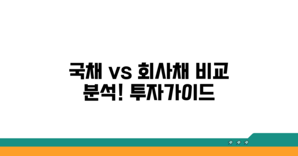 국채와 회사채, 비교 분석하기