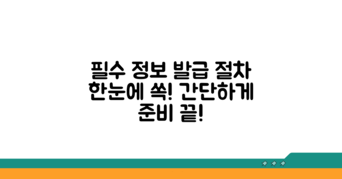 필수 정보와 발급 절차