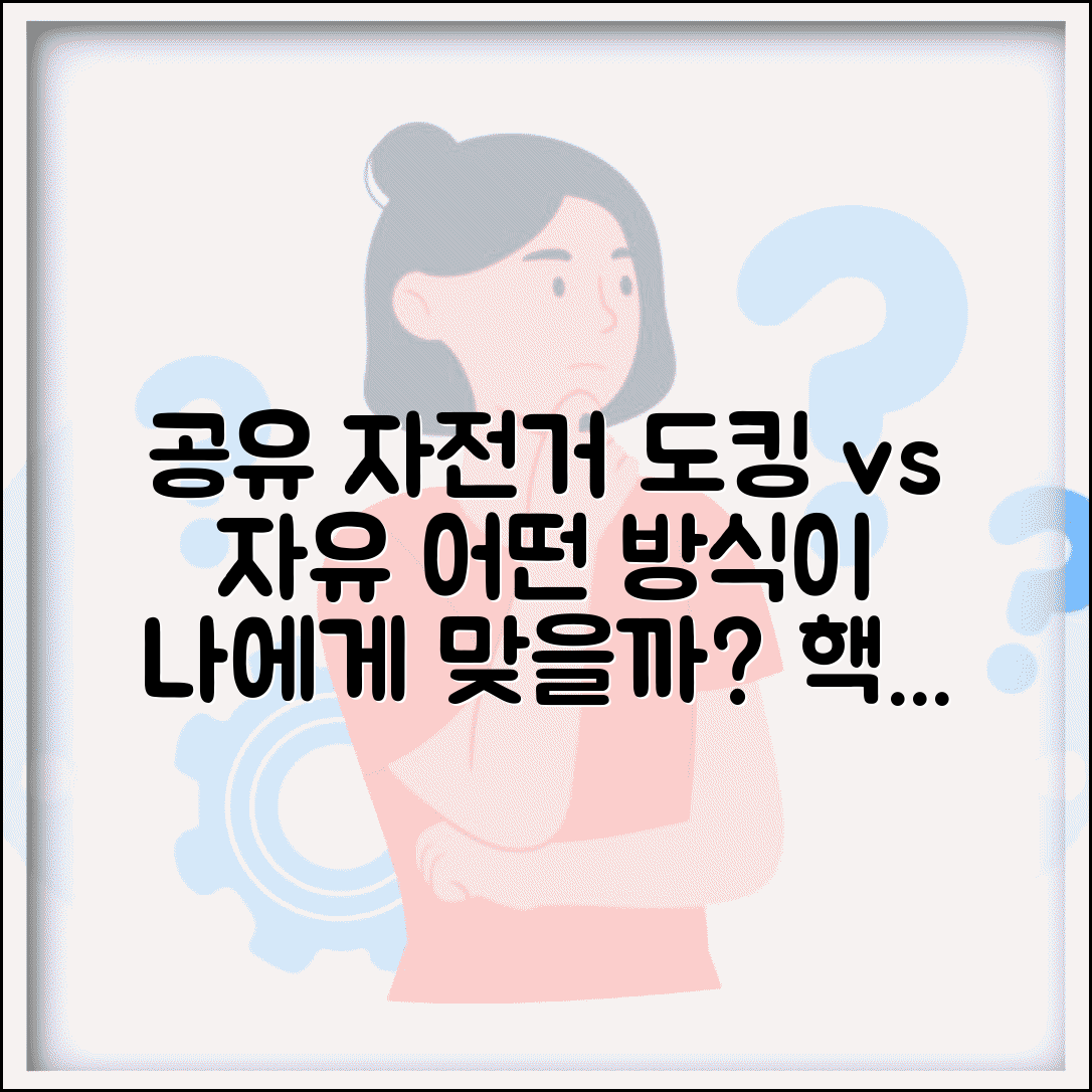 공유 자전거 서비스 종류 | 도킹 스테이션 방식과 자유 주차 방식 차이점 비교
