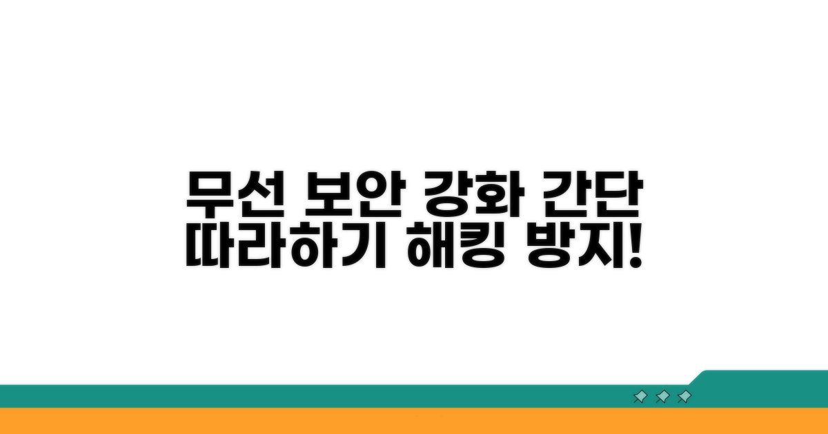 무선 보안 강화, 이렇게 따라하세요