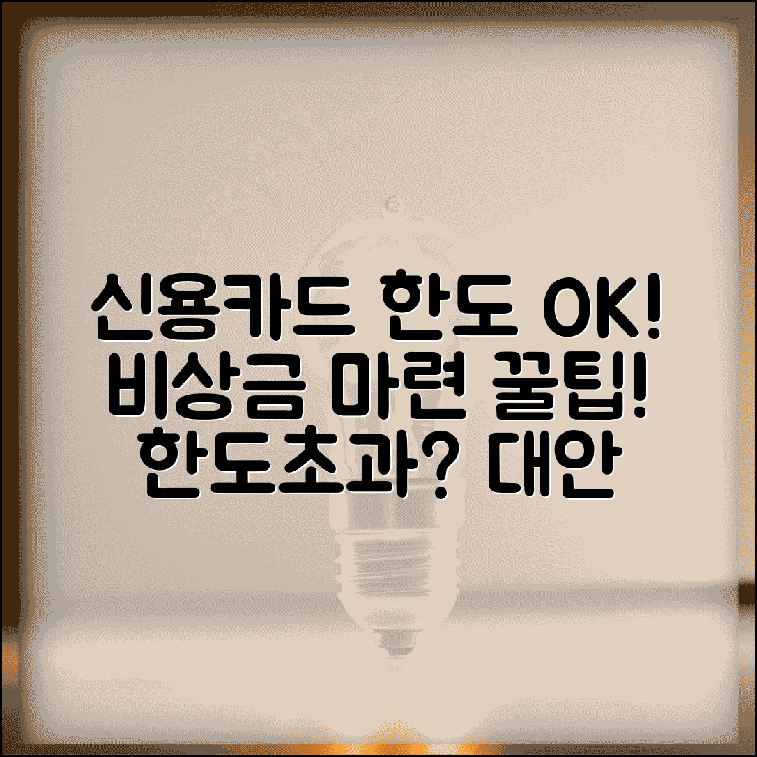 신용카드 한도 다 썼는데 비상금 마련하는 방법 있나요 | 카드한도초과 | 비상자금 | 대안