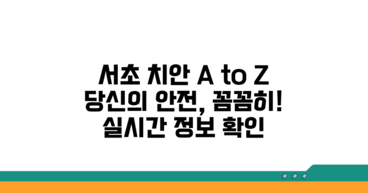 서초구 치안 관련 추가 정보