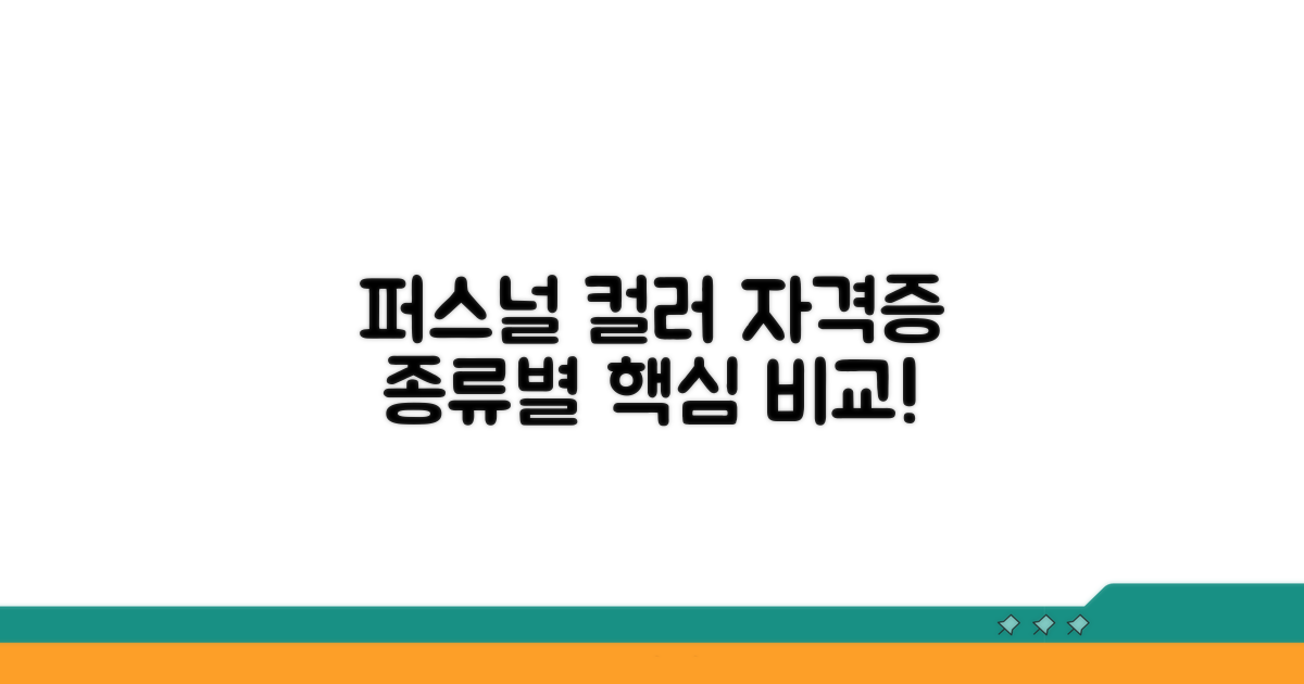 퍼스널 컬러 자격증 종류별 특징