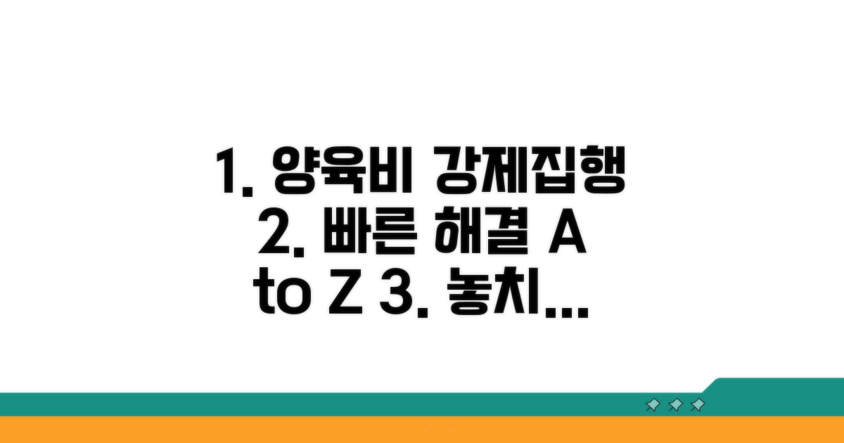 양육비 강제집행 절차 완벽 분석