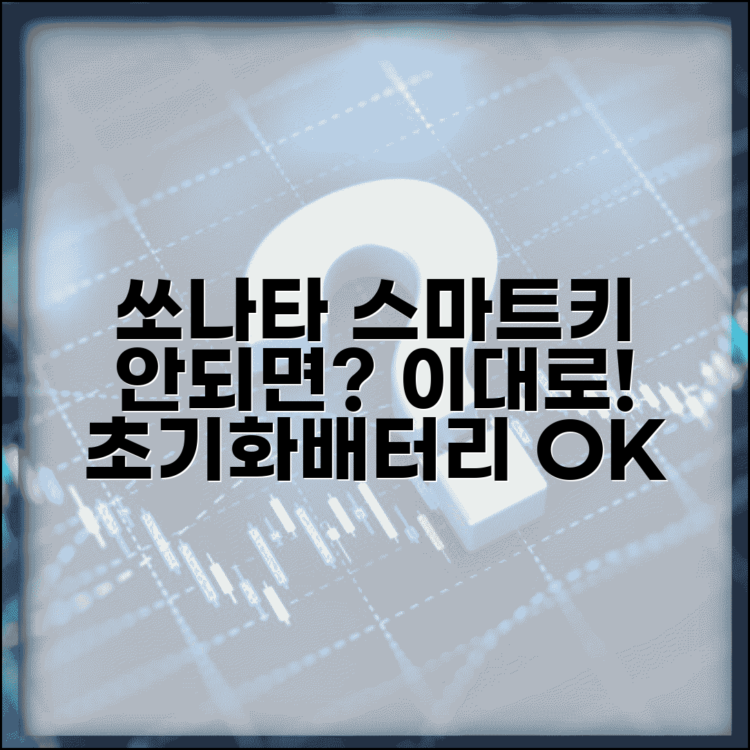 쏘나타 스마트키 인식 못할 때 | 현대차 스마트키 배터리 교체부터 초기화까지 해결법