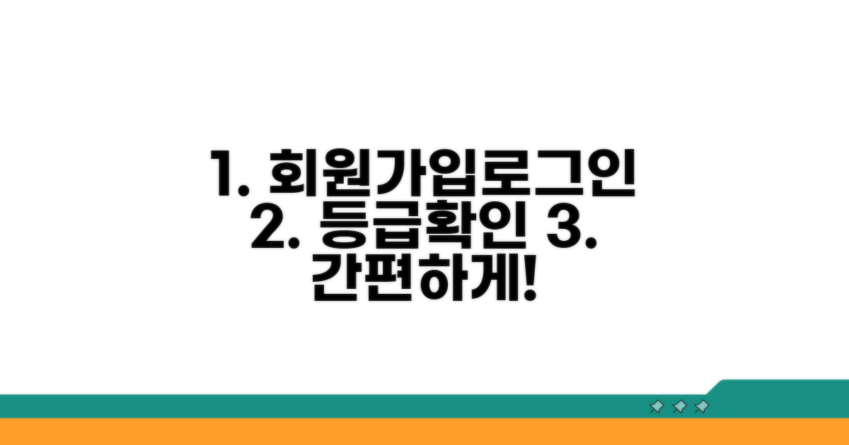 홈페이지 접속 및 등급 조회 방법