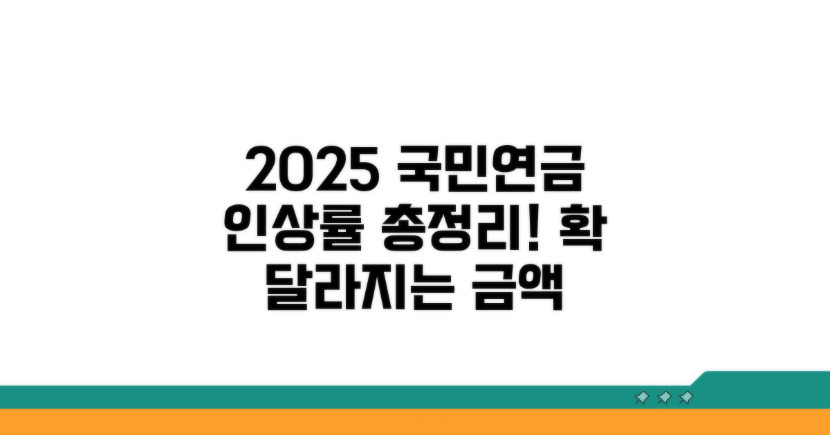 2025 국민연금 인상률 총정리
