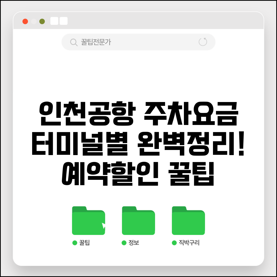 인천국제공항 주차요금 터미널별 안내 | 인천공항 주차장 예약 할인 방법