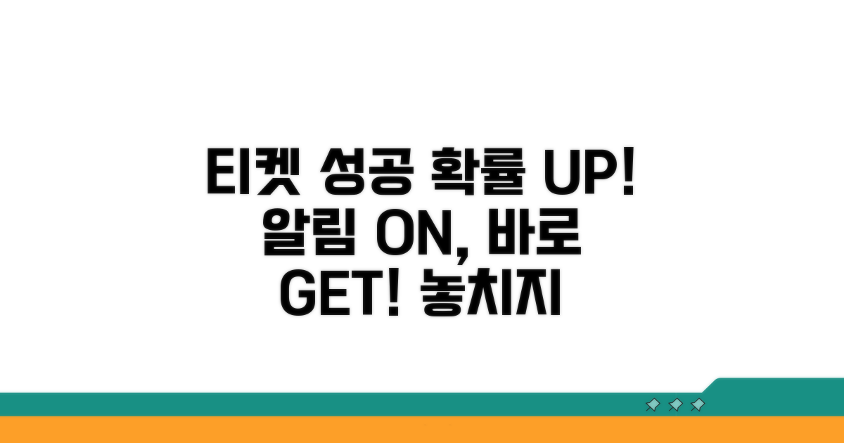 알림 받고 티켓 성공 확률 UP