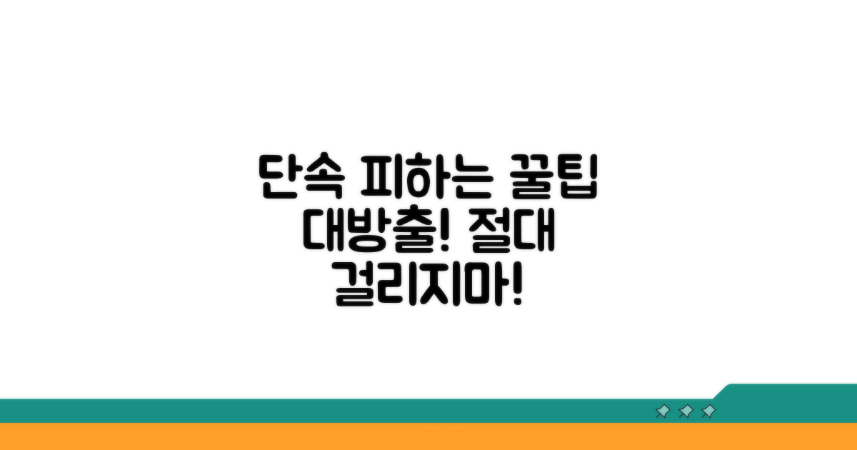 단속 시간 피하는 실전 팁