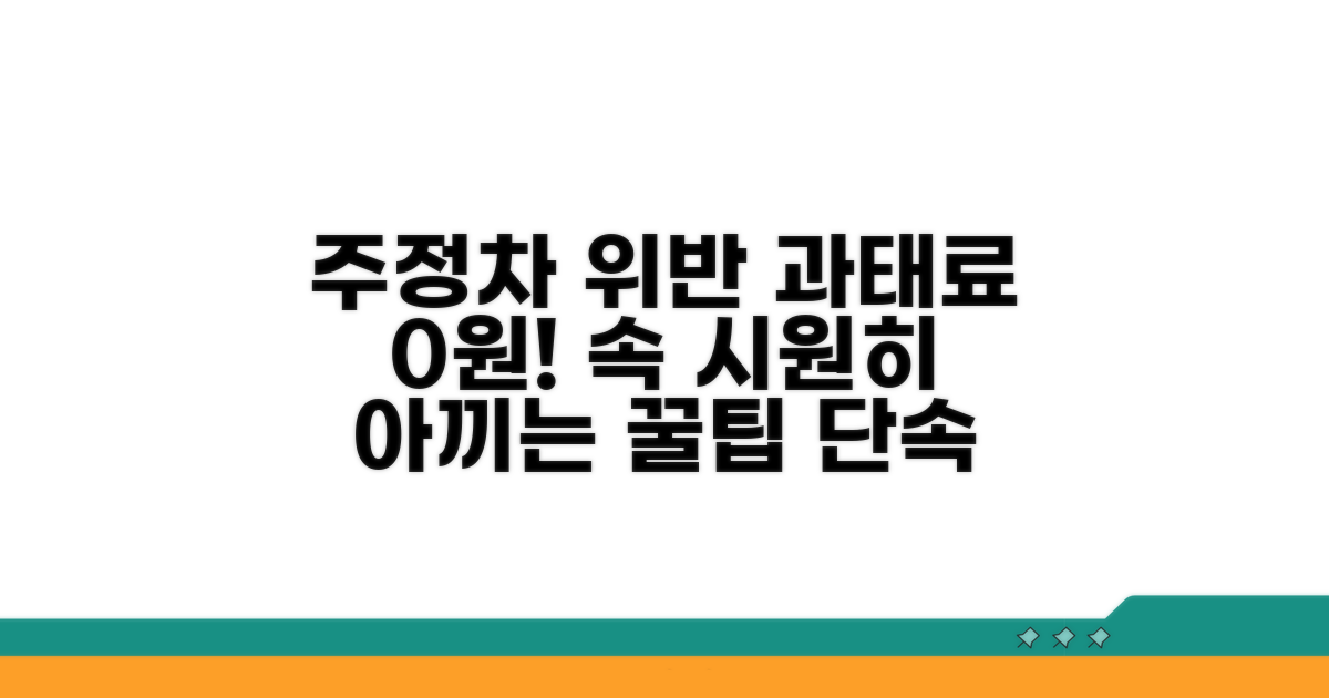 주정차 위반 과태료 아끼는 법