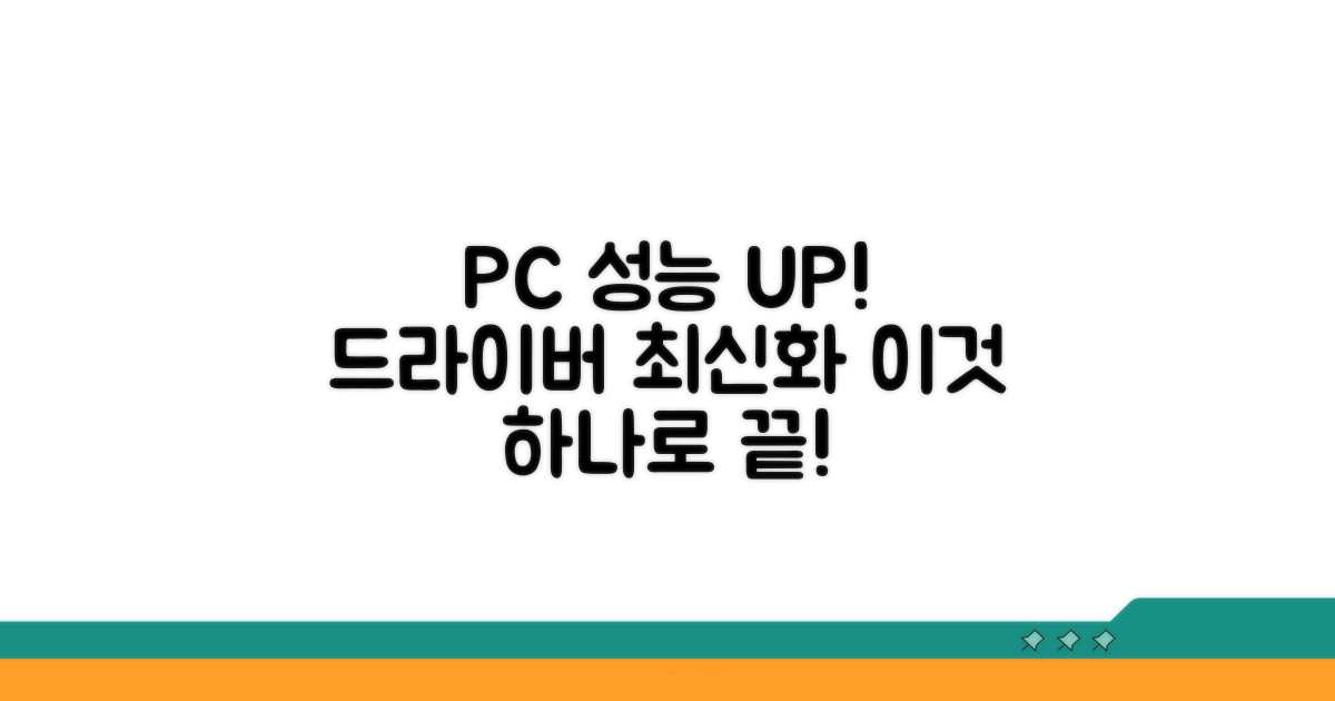 드라이버 업데이트로 PC 성능 높이는 비법
