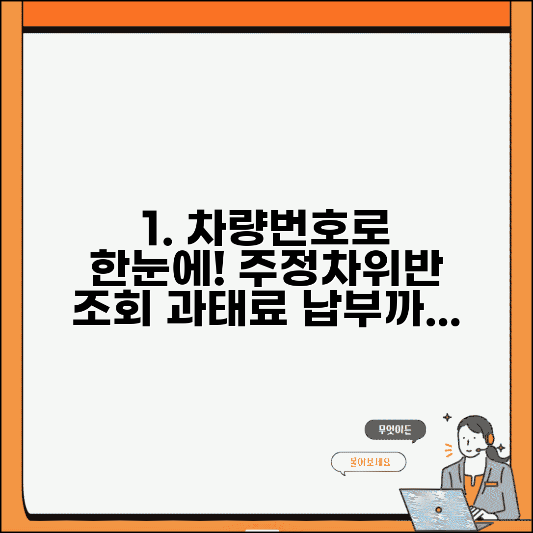 주정차위반 조회 시스템 이용 | 차량번호로 위반 사실 확인하고 과태료 납부 현황 조회