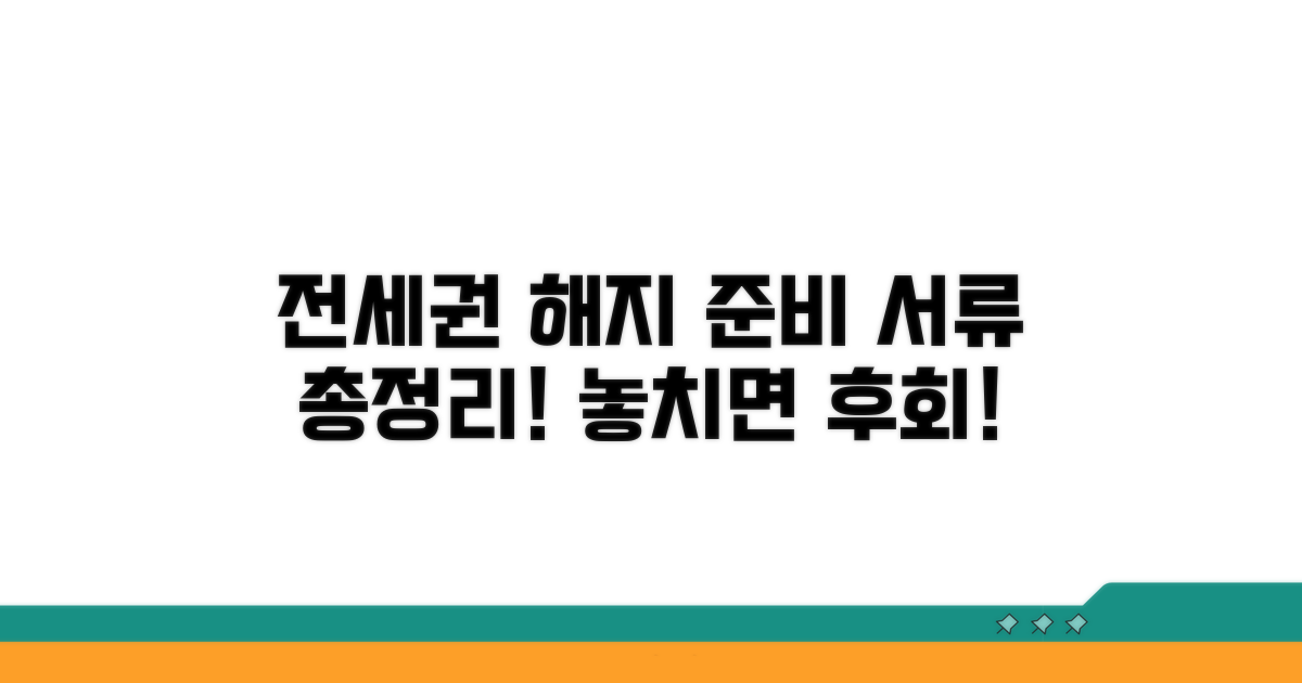 전세권 해지 서류 무엇을 준비할까