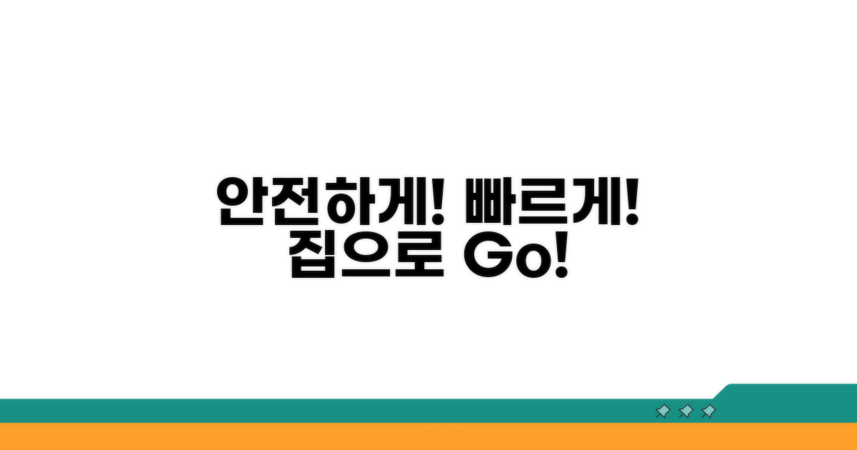 안전하고 빠르게 돌아가기