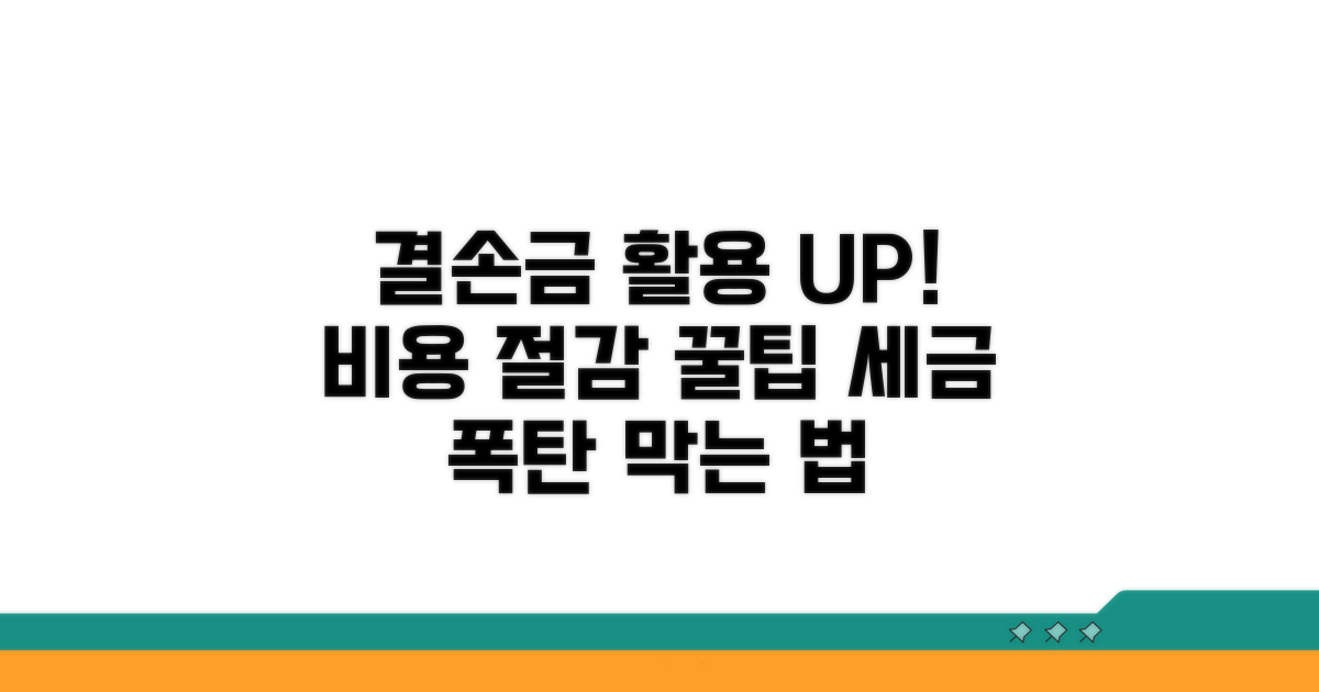 결손금 활용 극대화 팁