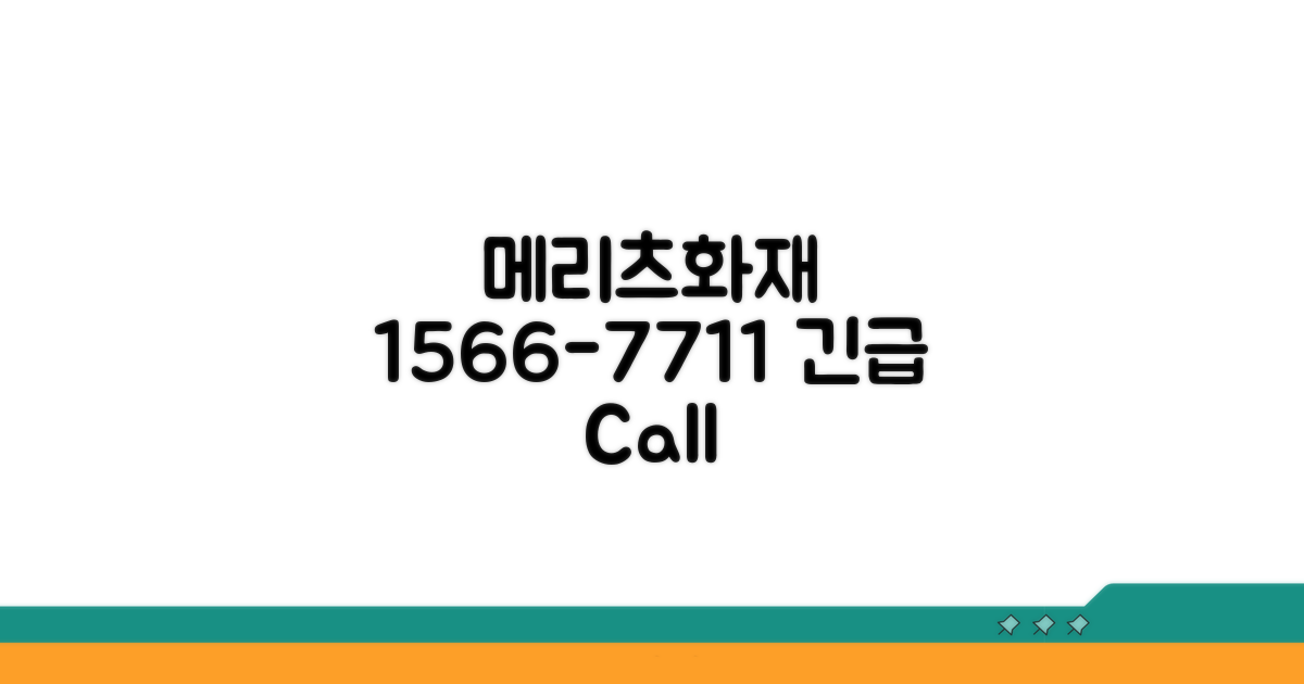 메리츠화재 대표번호 1566-7711 안내