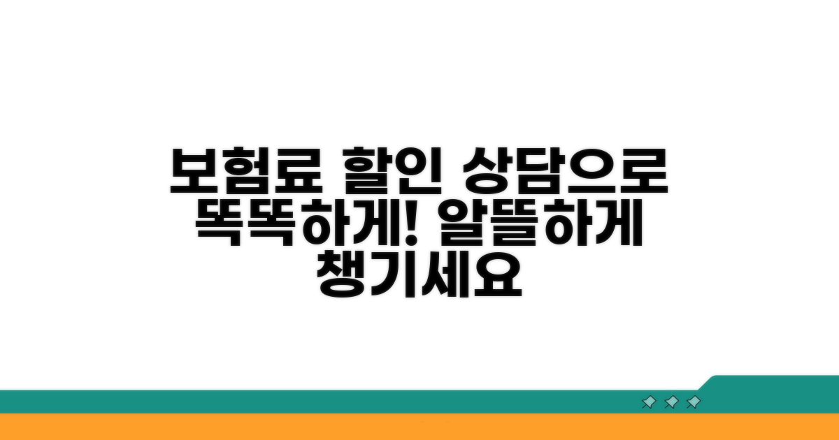 보험료 할인, 상담으로 똑똑하게