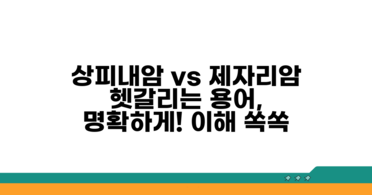 상피내암과 제자리암, 개념부터 파헤치기
