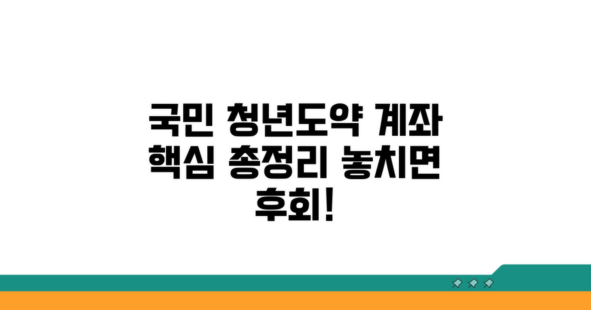 국민은행 청년도약계좌 핵심 총정리
