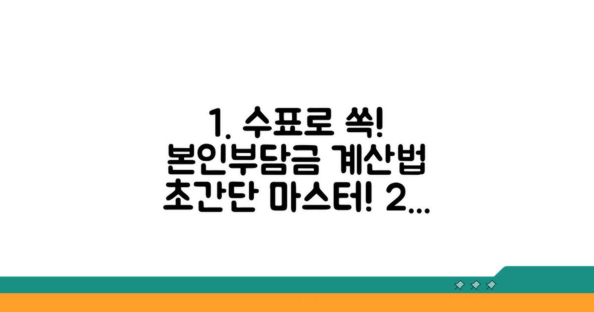 수가표 기반 본인부담금 계산법