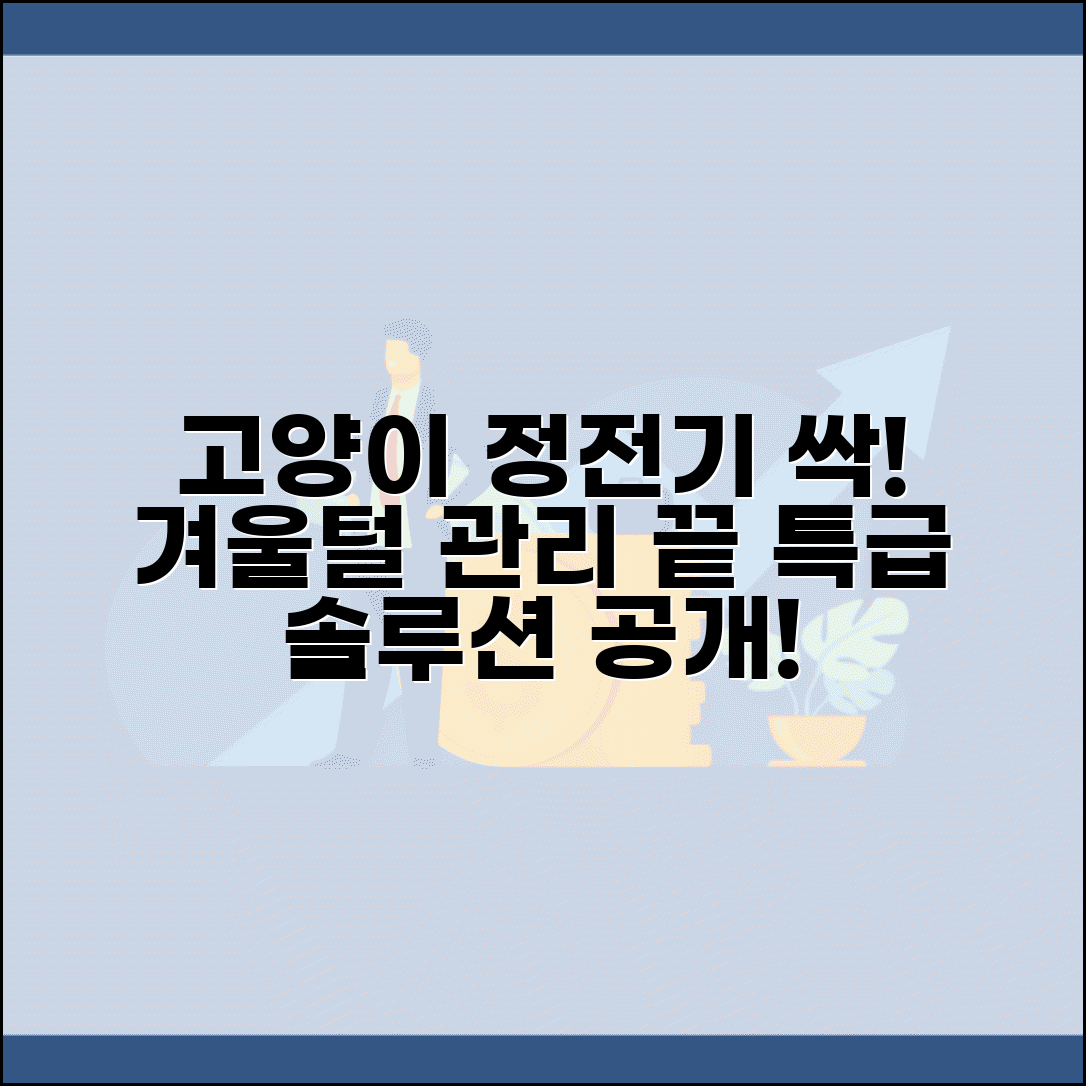 고양이 털에 정전기 심한데 해결법 있나요 | 고양이 정전기 | 겨울 관리 | 방지