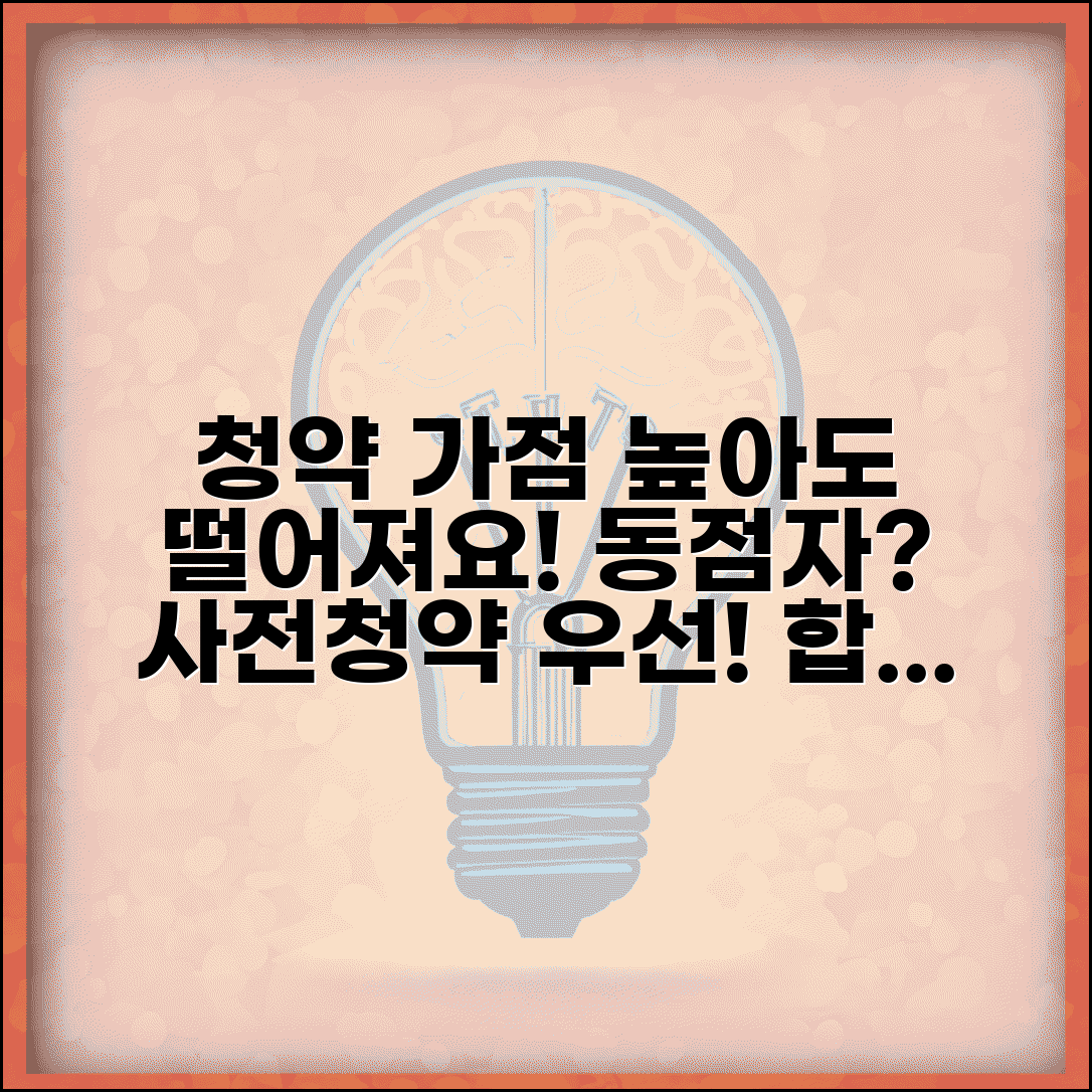청약가점 높은데도 떨어지는 이유 | 동점자 처리 방식과 사전청약자 우선 순위