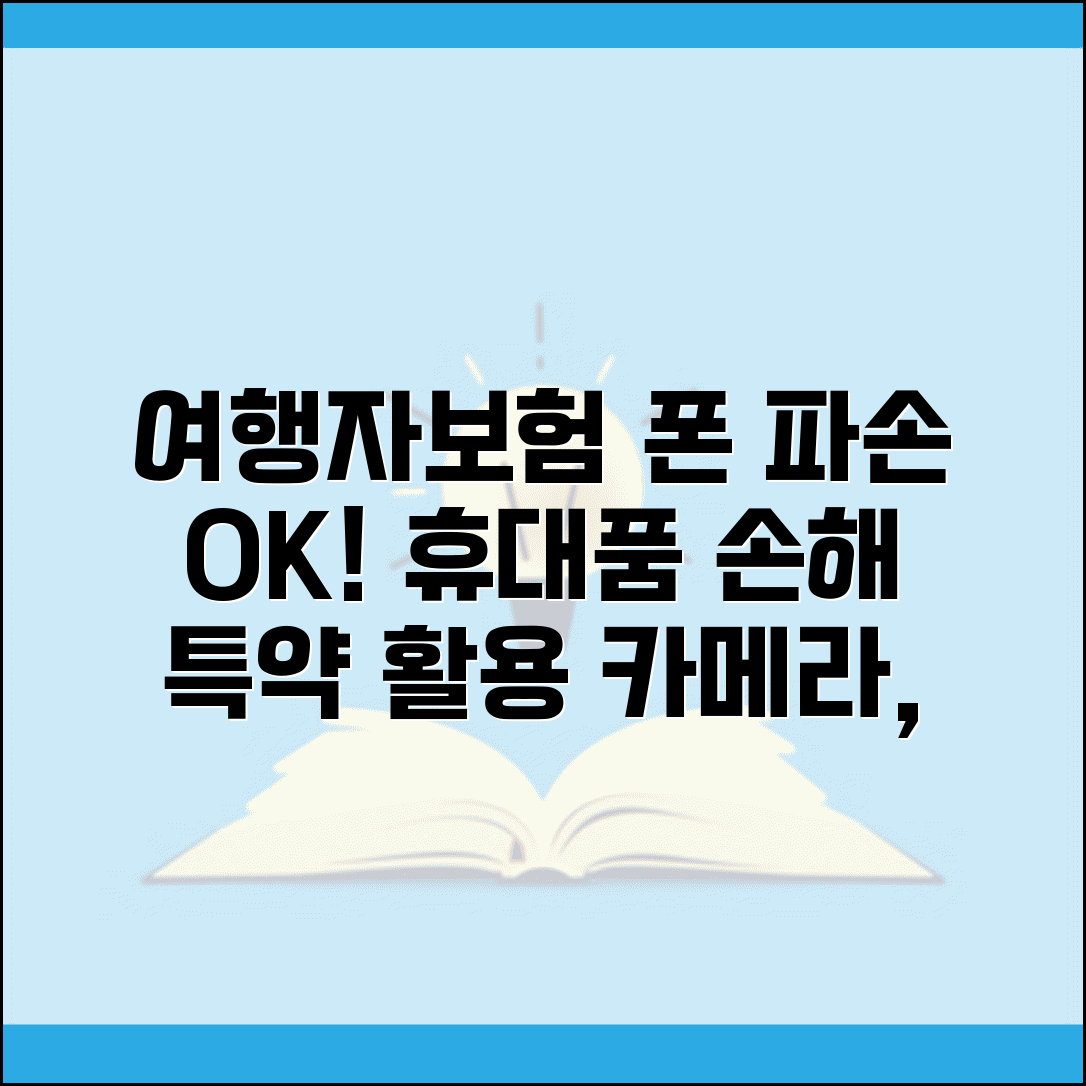 여행자보험 핸드폰 파손 보장 | 스마트폰 카메라 노트북 등 휴대품 손해 특약 활용