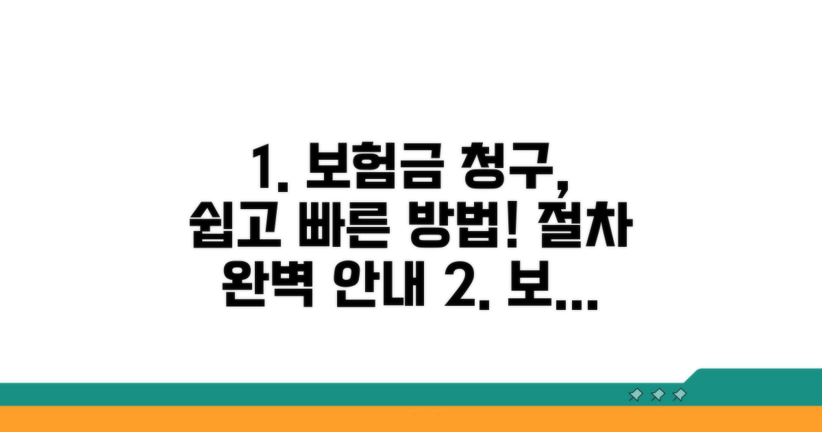 보험금 청구 방법과 절차 안내