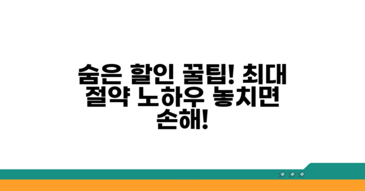 숨은 할인 찾기, 절약 꿀팁