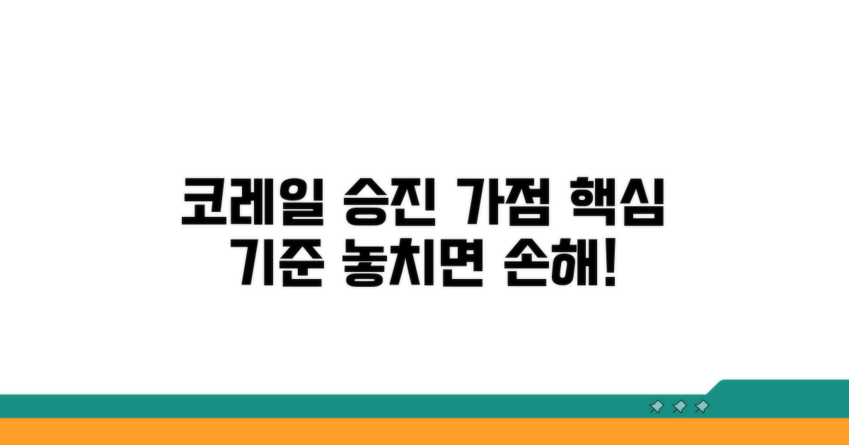 코레일 가점 승진 핵심 기준