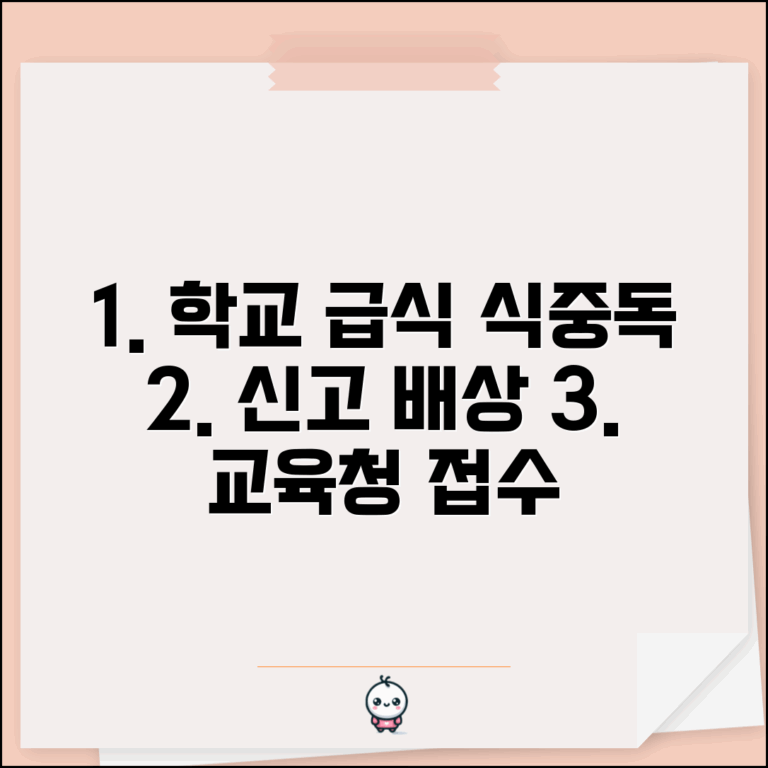 학교 급식 식중독 신고 | 학교 급식 식중독 교육청 신고와 손해배상