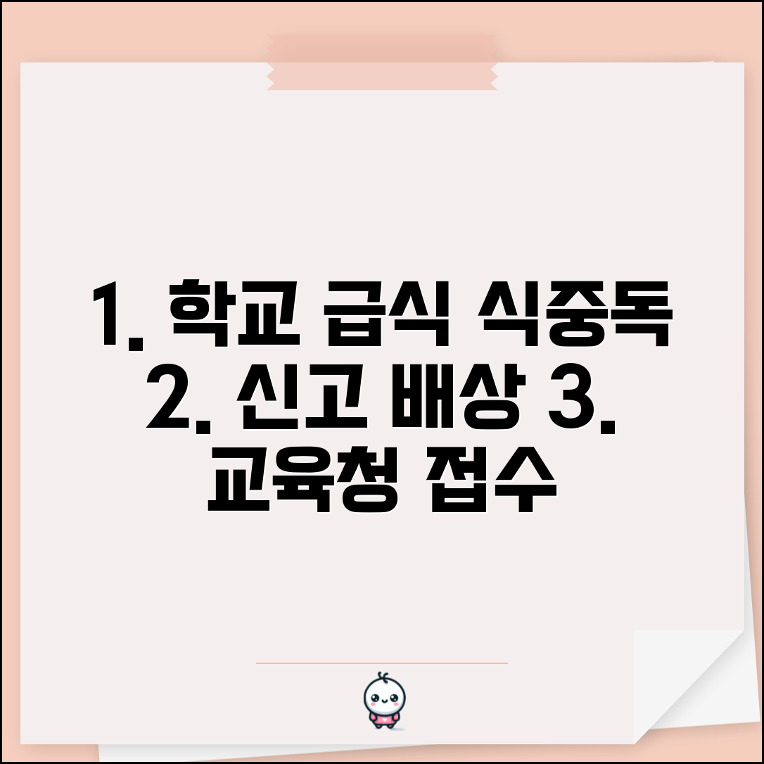 학교 급식 식중독 신고 | 학교 급식 식중독 교육청 신고와 손해배상