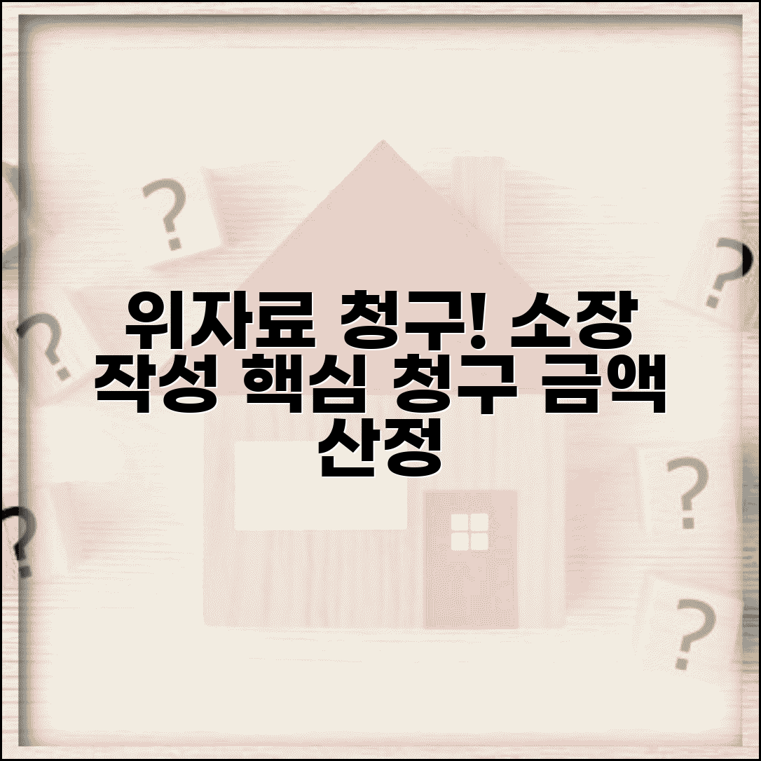 위자료 청구취지 소장 작성 | 소장 청구취지 명확한 기재와 청구 금액 산정