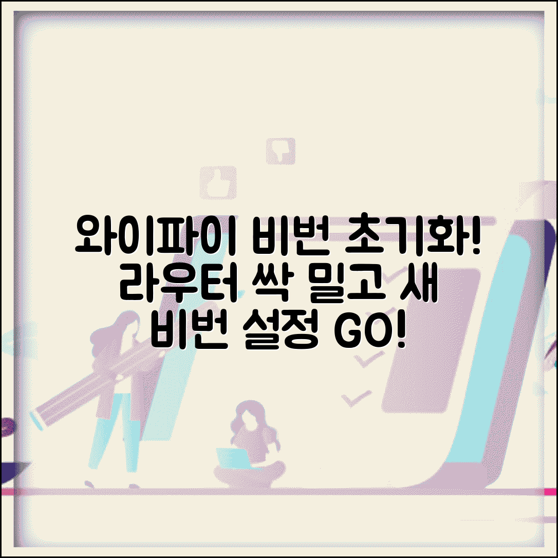 와이파이 비밀번호 초기화 공유기 리셋 | 라우터 하드웨어 초기화하고 새 비밀번호 설정