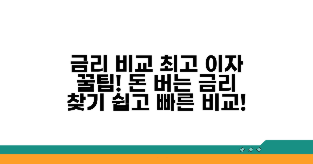 금리 비교 완벽 가이드