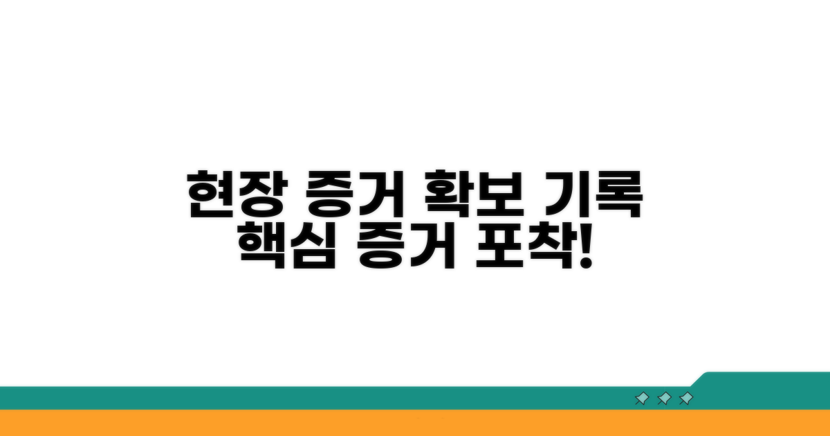 현장 증거 확보 및 기록