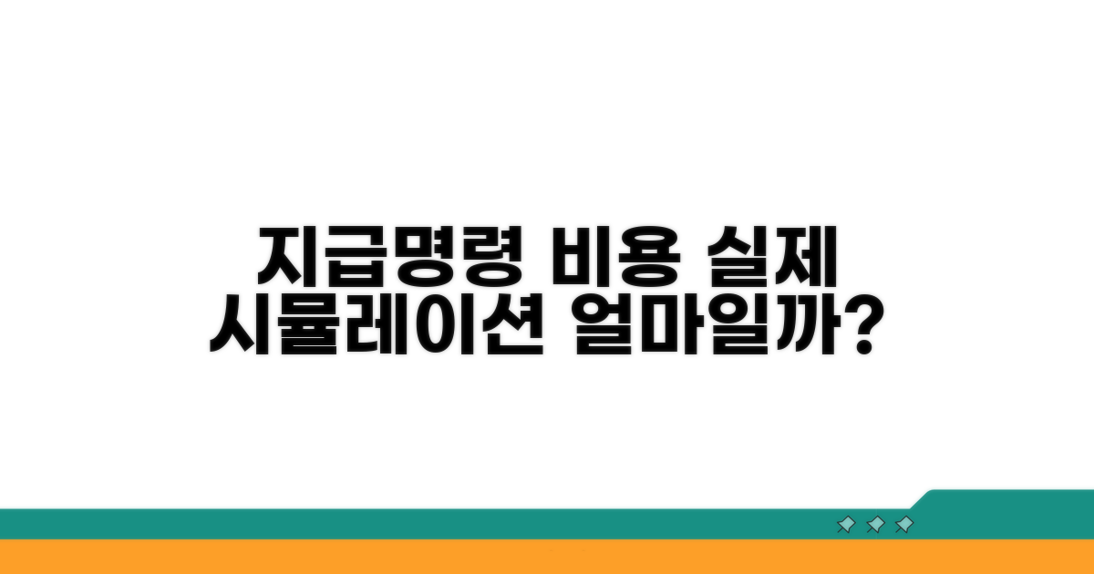 실제 지급명령 비용 시뮬레이션